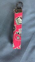 Georgia Bulldog wristlet keychain