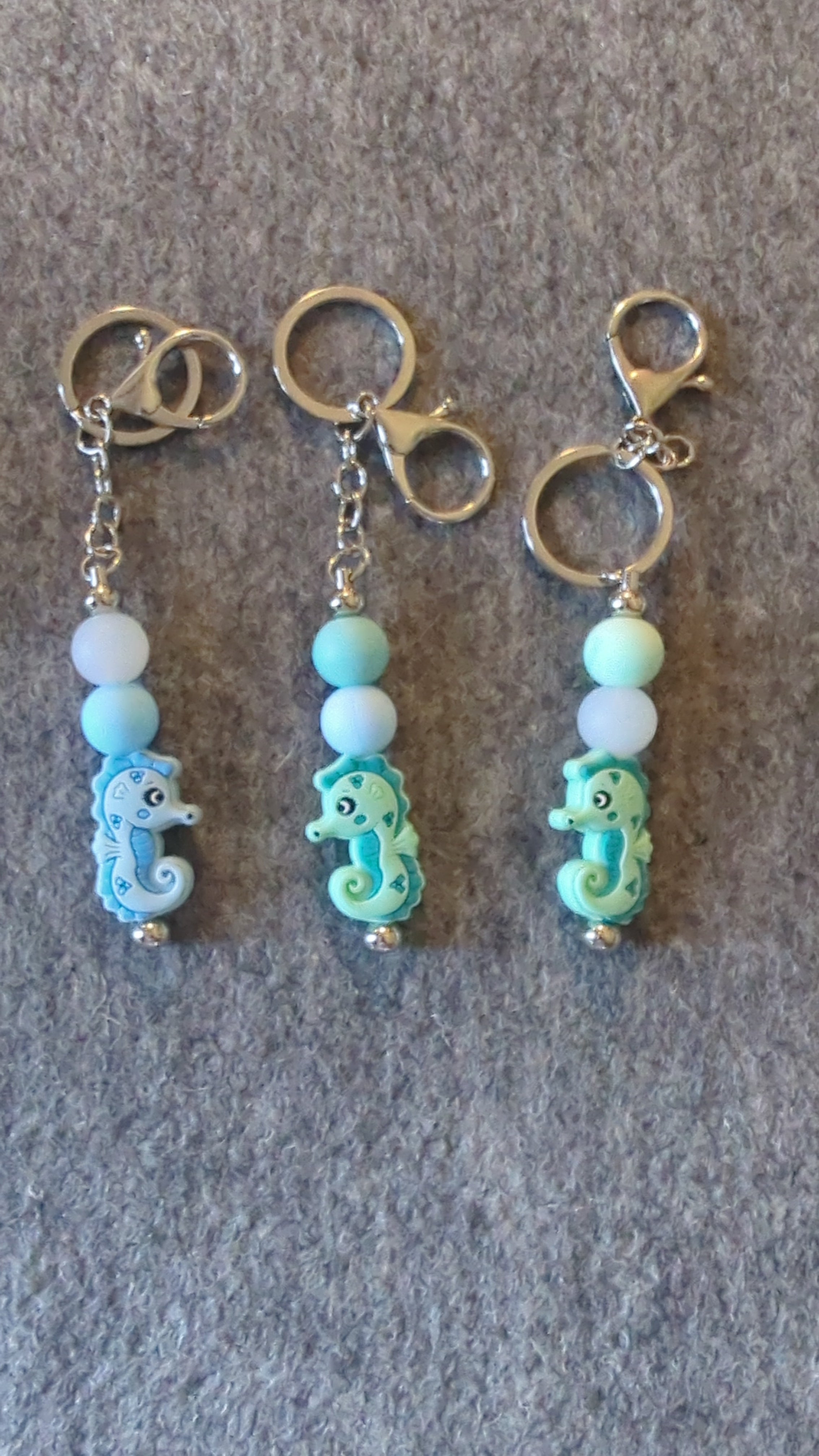 Seahorse keychain/bag clip