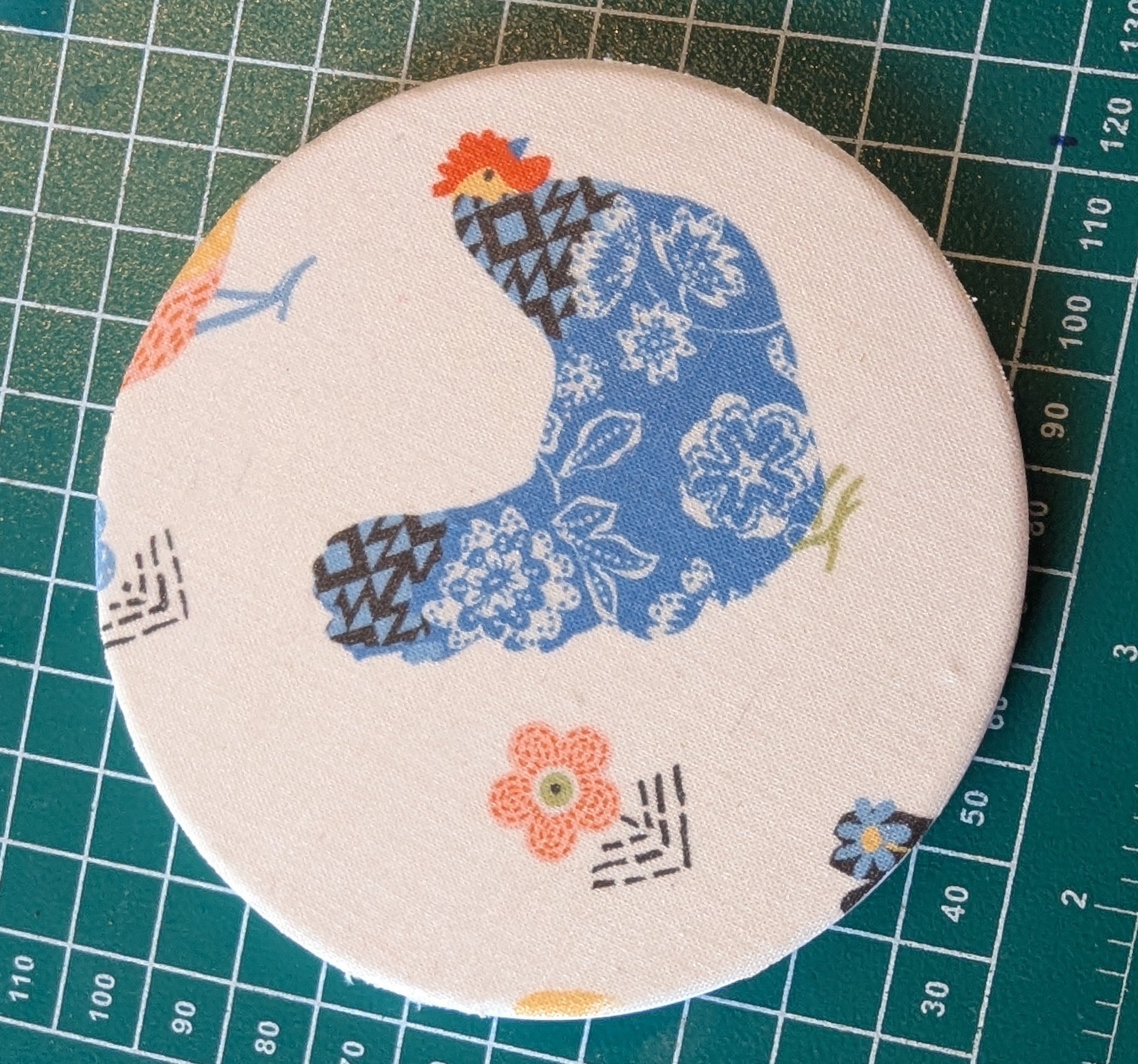 Chicken drink coaster set of 4