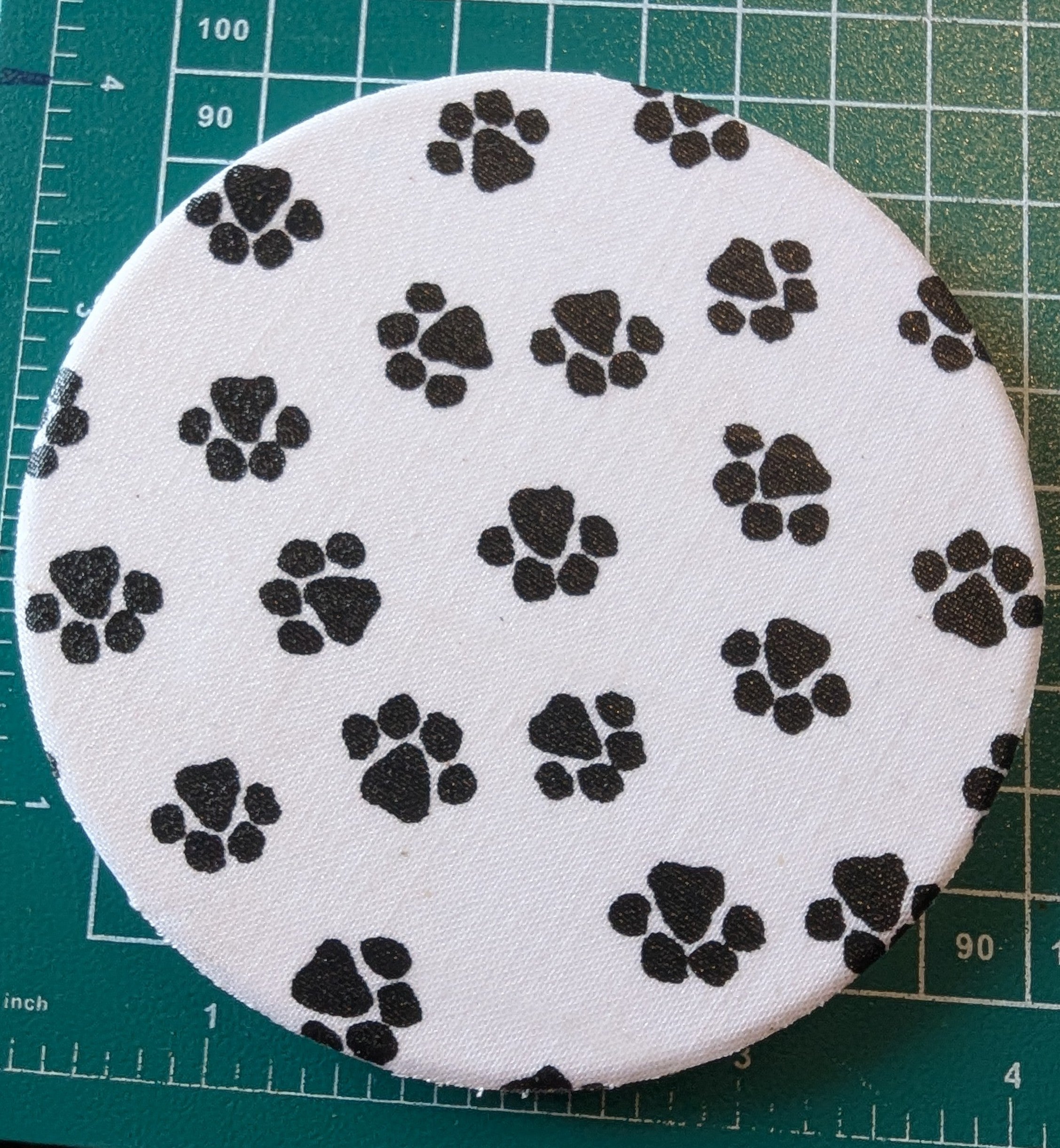 Cat print drink coaster